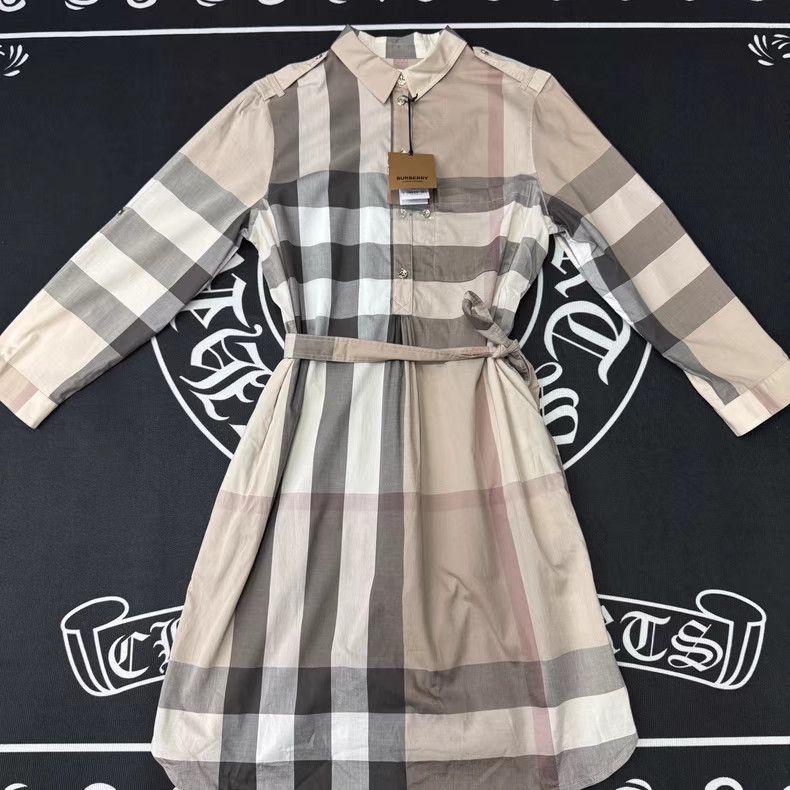 Burberry Burberry Classic Check Shirt Dress Q10 Size L / US 10 / IT 46 - 1 Thumbnail