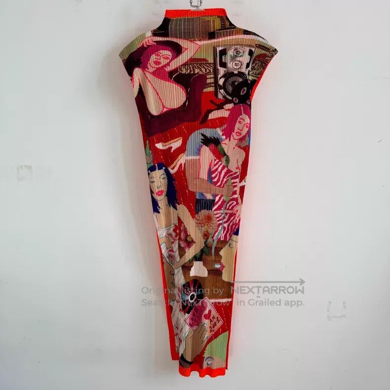 Issey Miyake Issey Miyake Red Dress Size S / US 4 / IT 40 - 1 Thumbnail