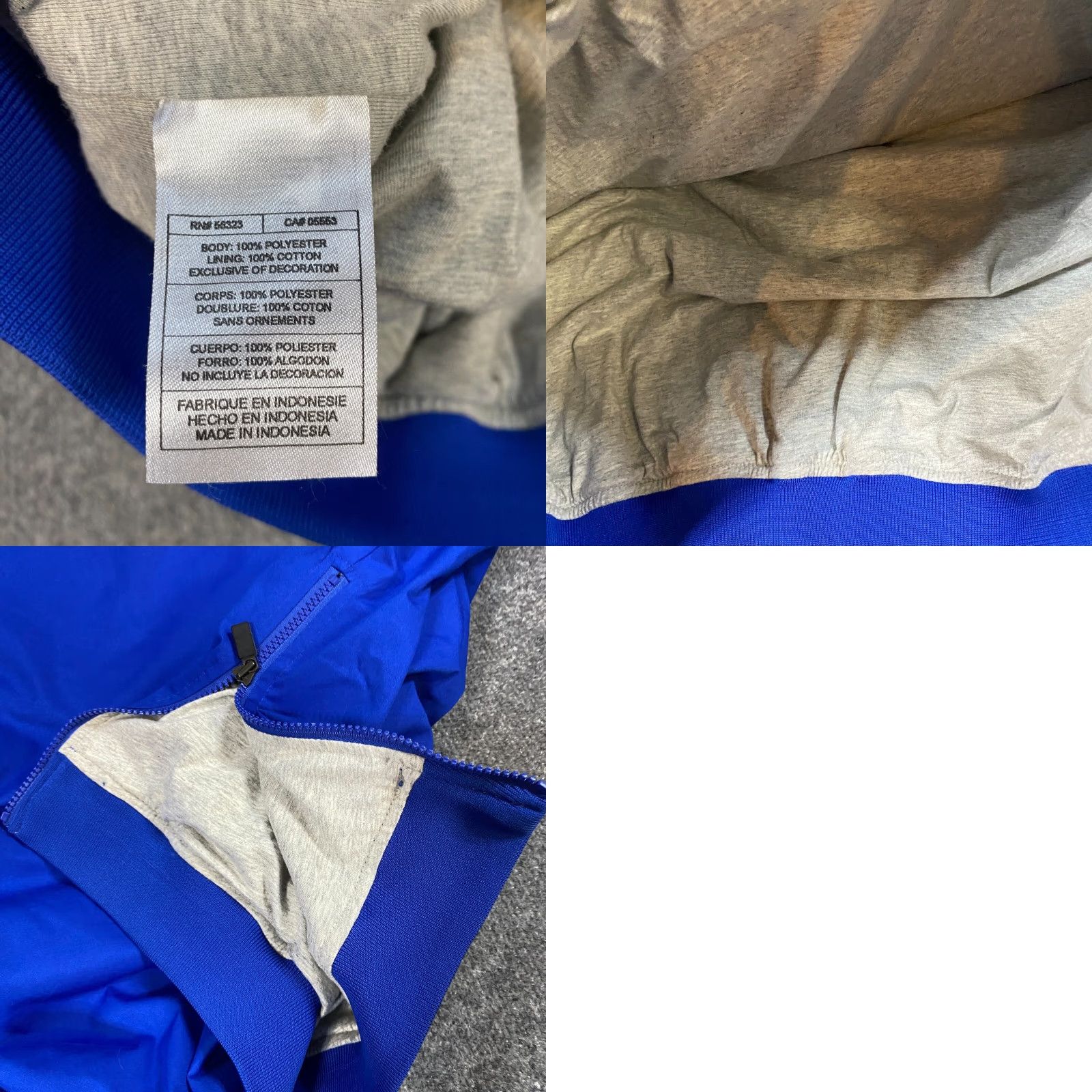 Nike Nike Team Jacket Mens XL Blue Cobalt V-Neck Lined Center Swoosh Size US XL / EU 56 / 4 - 9 Thumbnail