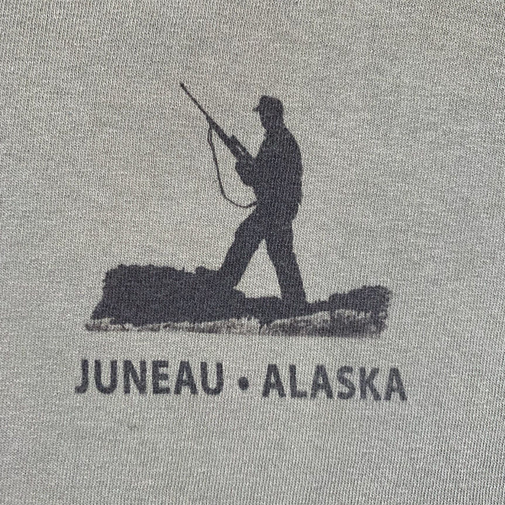 The Mountain VINTAGE The Mountain Men’s Hunter Humor T-Shirt XL Gray All Seasons Cotton Graphic Print hunting Men Size US XL / EU 56 / 4 - 4 Thumbnail