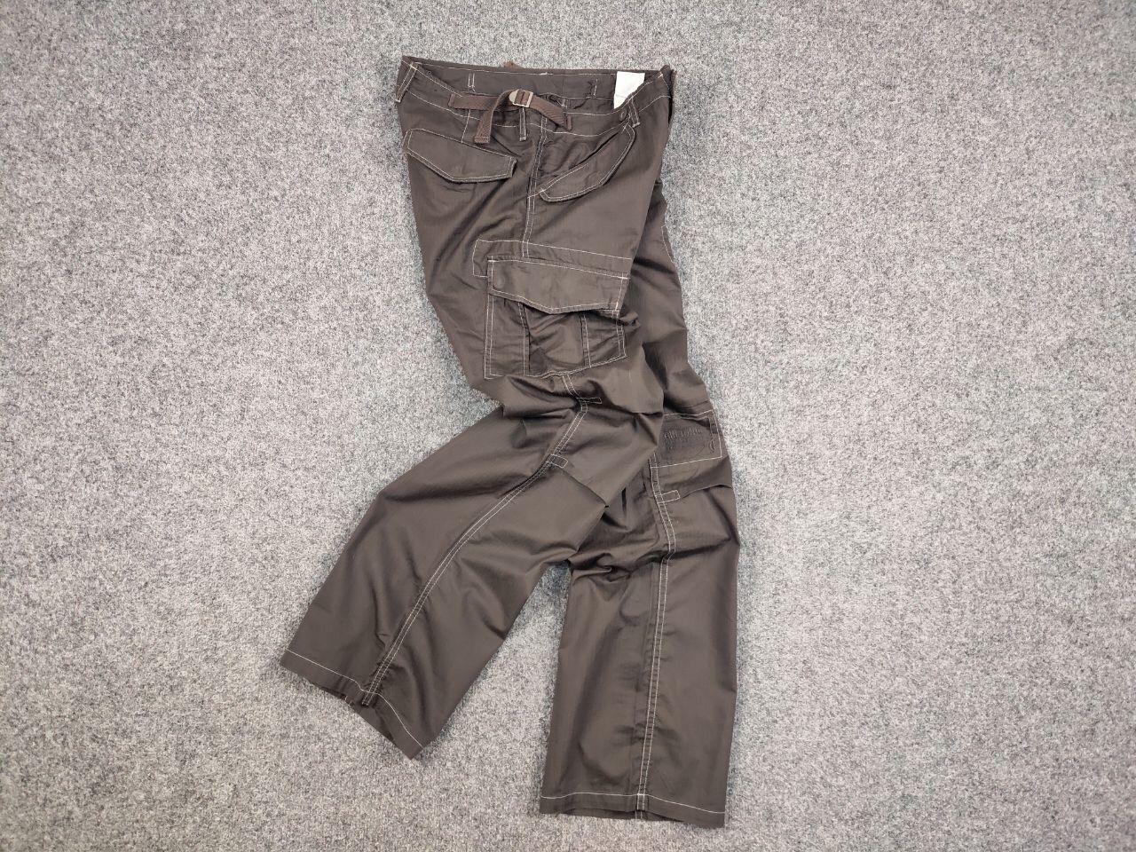 Japanese Brand Vintage 90's Japan Style Cargo Brown Pants Travis Scott Size US 31 - 17 Thumbnail