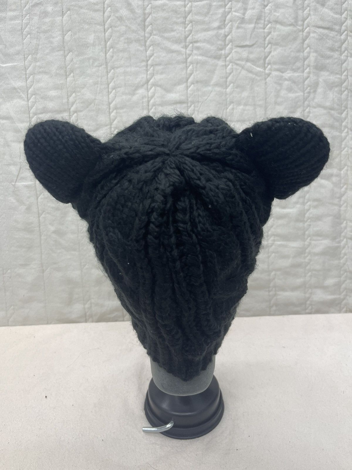 Japanese Brand KNITTED BUNNY HORN DEVIL BEANIE Size ONE SIZE - 4 Thumbnail