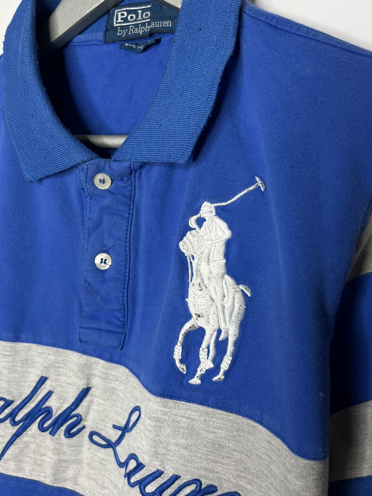 💵 Vintage Polo Ralph Lauren Big Pony Logo Luxury Striped 💵