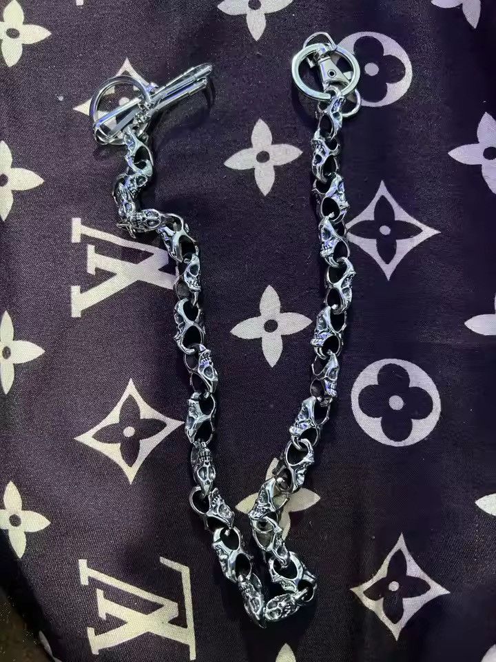 Vintage Skull Wallet Chain -63 cm Size ONE SIZE - 1 Thumbnail