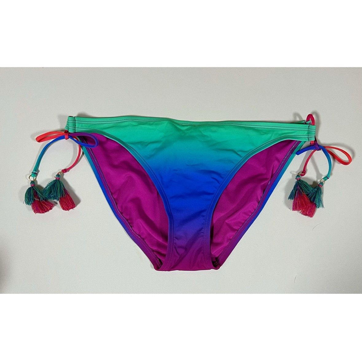 Le Grande Bleu (L.G.B.) Purple Ombré Bikini Bottoms Swimwear Bathing Suit Size 4 💜✨ Size ONE SIZE - 2 Thumbnail