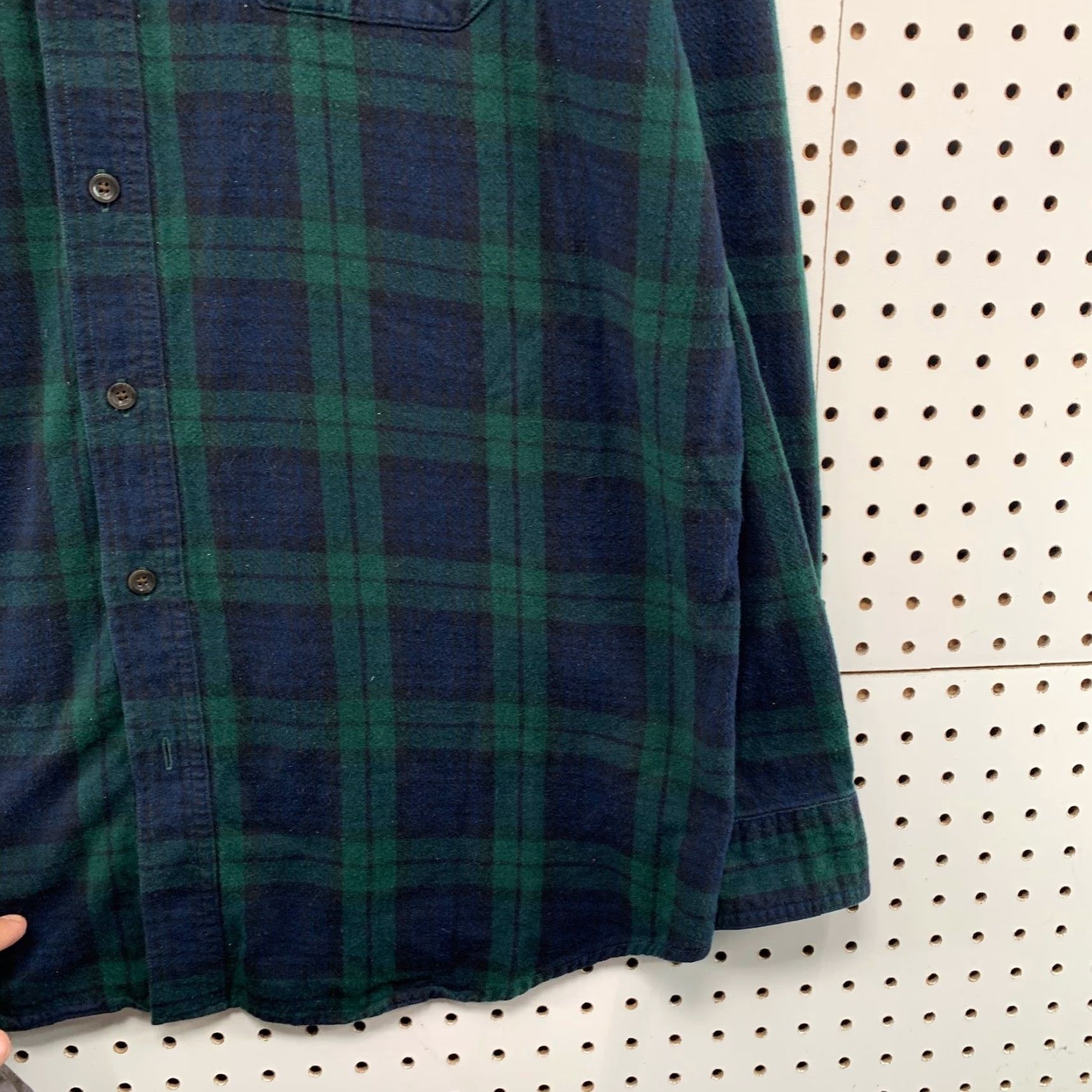 Vintage LL Bean Button Down Shirt Mens XL Tall XLT Green Tartan Plaid Slightly Fitted Size US XL / EU 56 / 4 - 7 Thumbnail