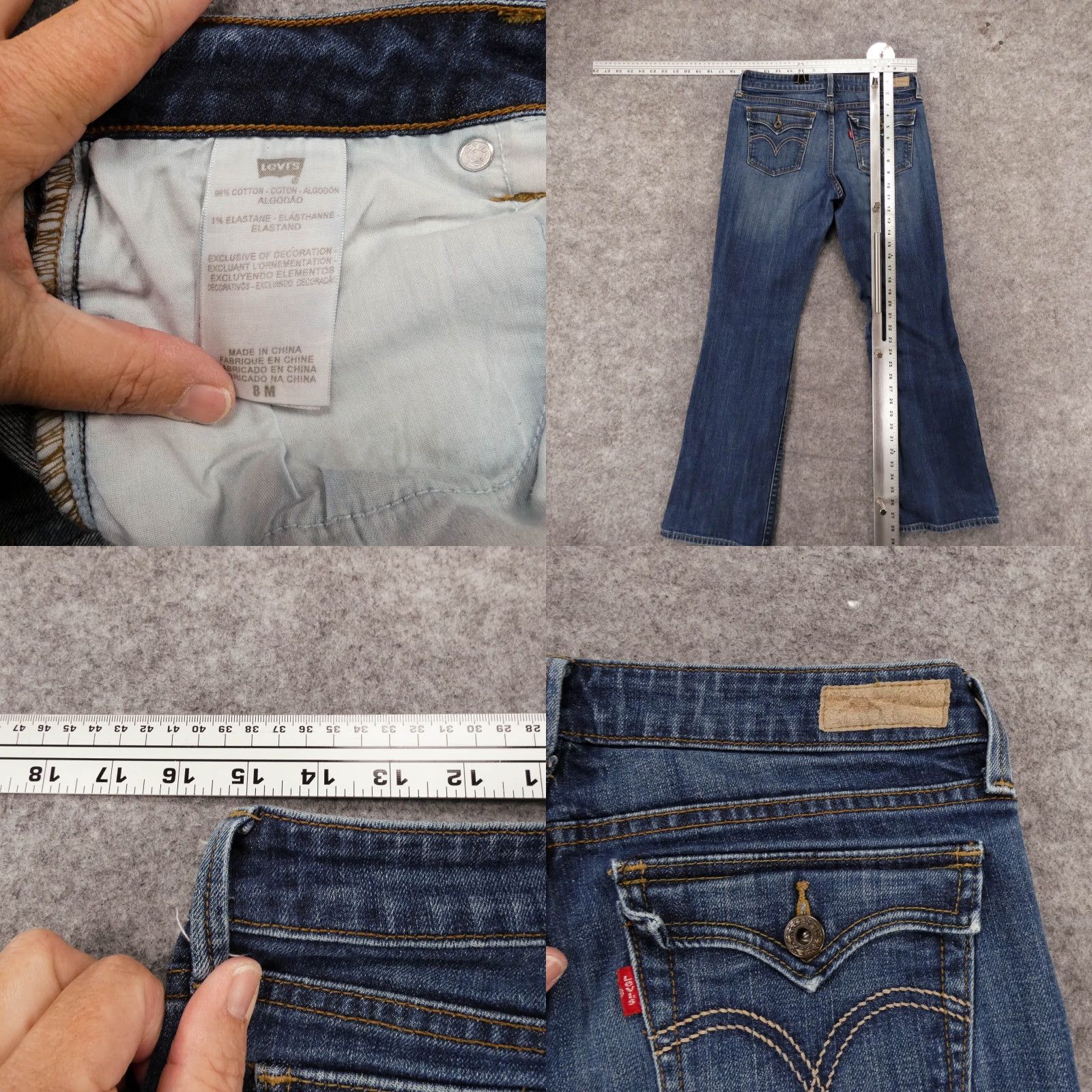 Levi's Levi's Jeans Women 8 M Stretch Bootcut 5-Pocket Denim Blue 545 Regular Size 30" / US 8 / IT 44 - 8 Thumbnail