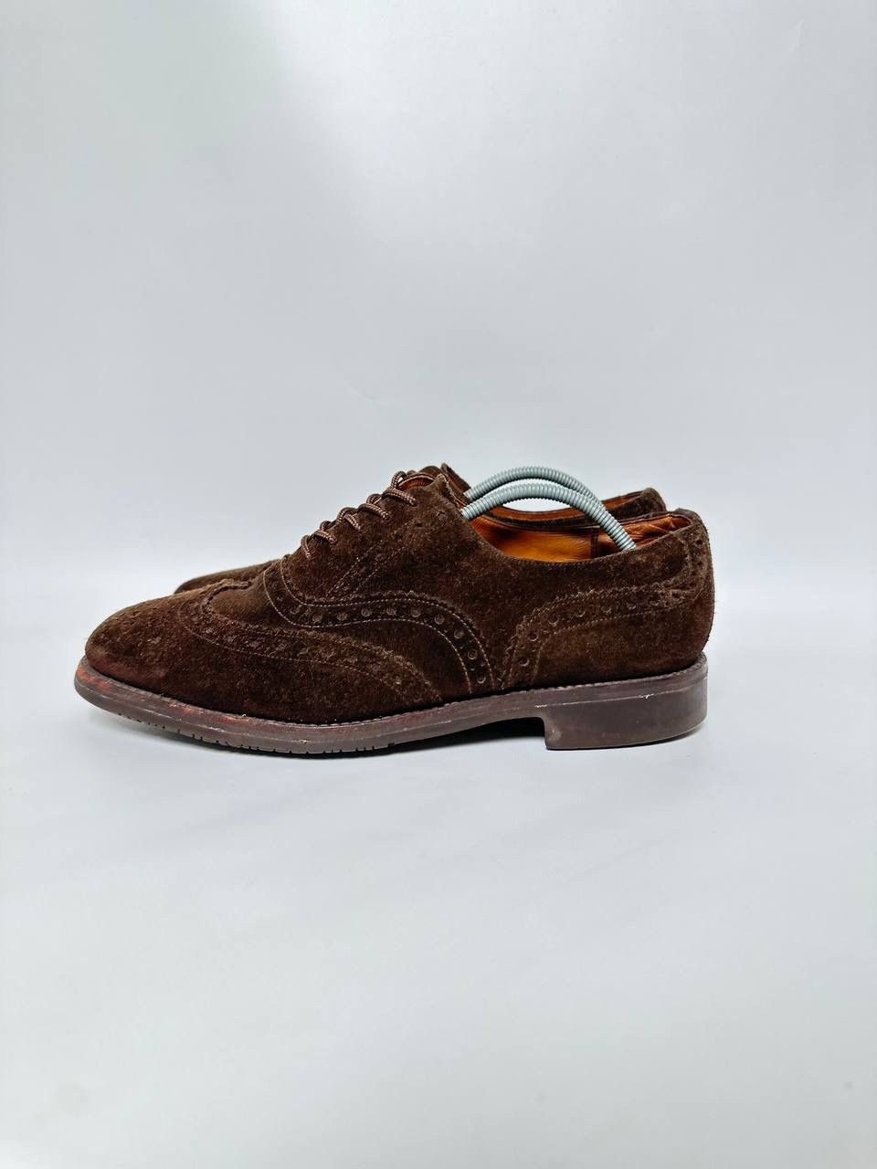 Sanders Vintage England Sanders Oxford Suede Shoes Oldmodey Size US 9 / EU 42 - 3 Thumbnail