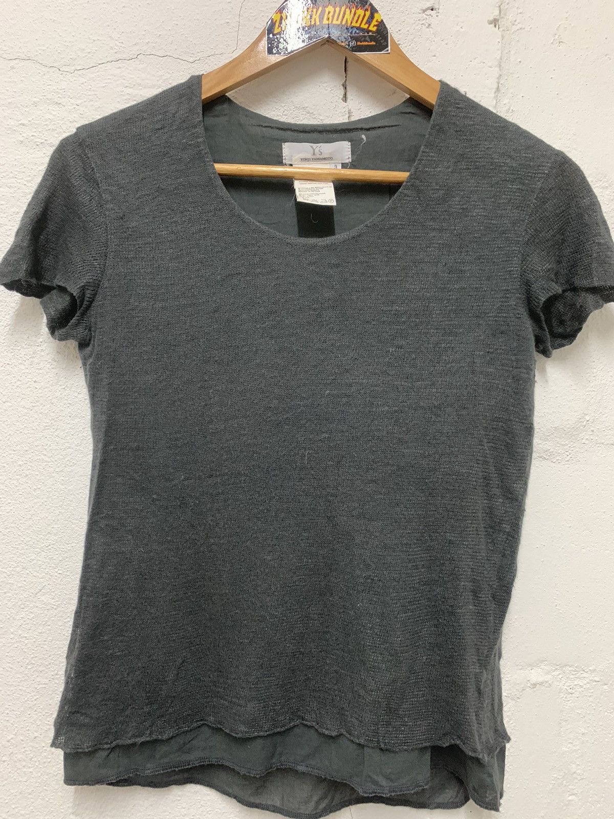 Yohji Yamamoto Yohji Yamamoto Women Layered T-shirt Size XS / US 0-2 / IT 36-38 - 3 Thumbnail