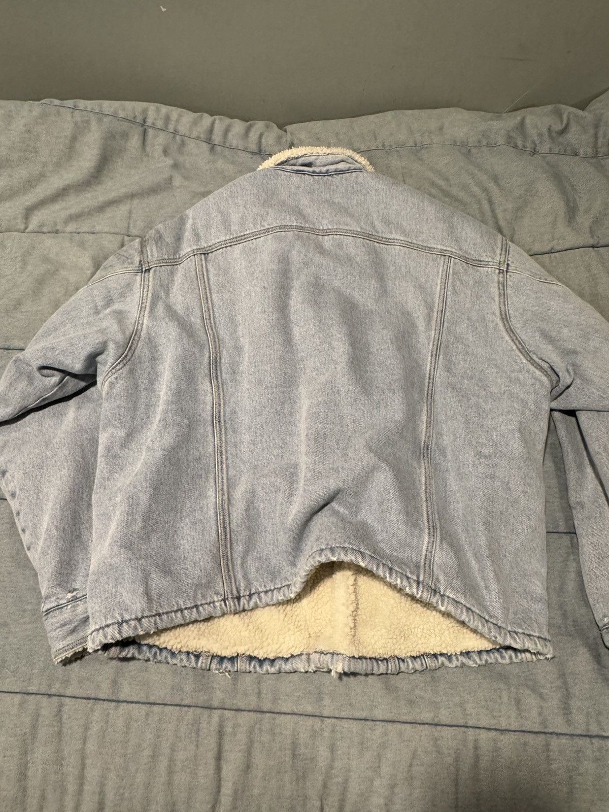 ERL × Levi's ERL Levis Sherpa Lined Denim Trucker Jacket Size US L / EU 52-54 / 3 - 7 Thumbnail