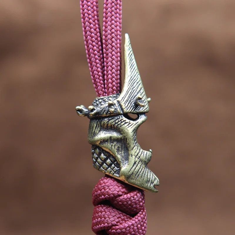 Handmade 2Pcs Elk Helmet Knife Beads Paracord Bead Zipper Umbrella Size ONE SIZE - 2 Thumbnail