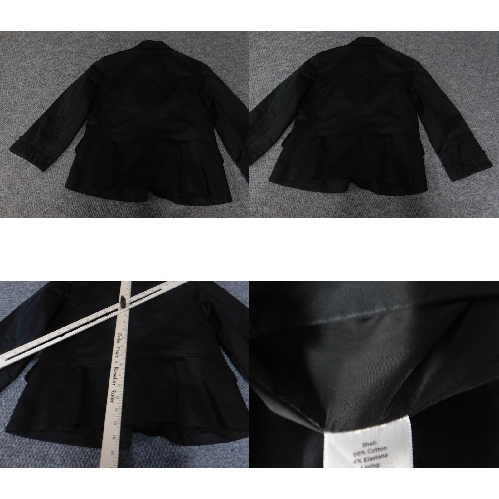 Talbots Talbots Blazer 6 Black Womens Snap Casual Stretch Size M / US 6-8 / IT 42-44 - 8 Thumbnail