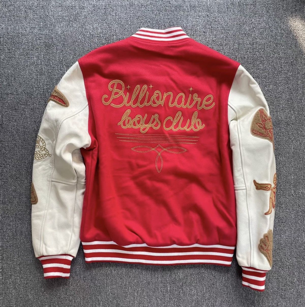 Billionaire Boys Club Billionaire Boys Club Leather Baseball Puffer Jacket Size US L / EU 52-54 / 3 - 3 Thumbnail