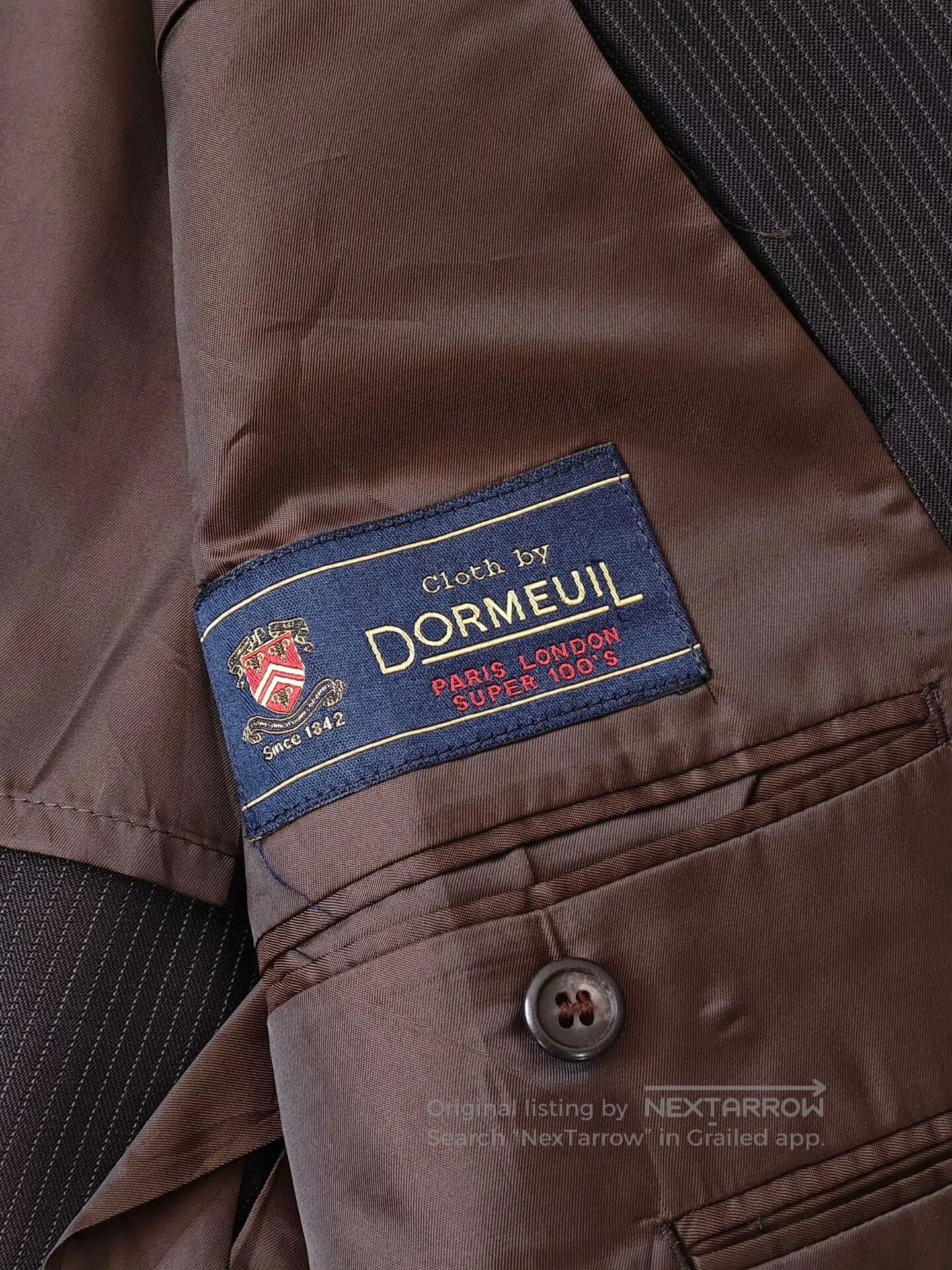 Japanese Brand Dormeuil Custom Wool Blazer. Size US M / EU 48-50 / 2 - 7 Thumbnail