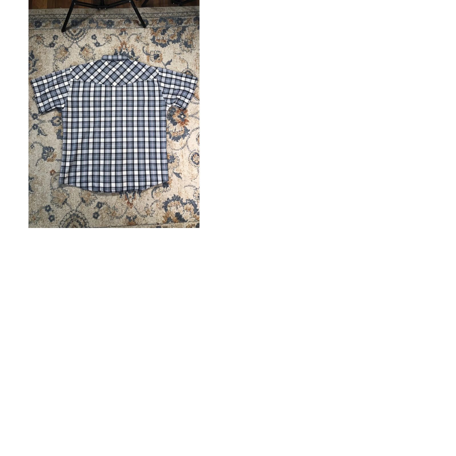 Vintage Big Mac Shirt Mens XL Blue Plaid Short Sleeve Western Pearl Snap Workwear Size US XL / EU 56 / 4 - 9 Thumbnail