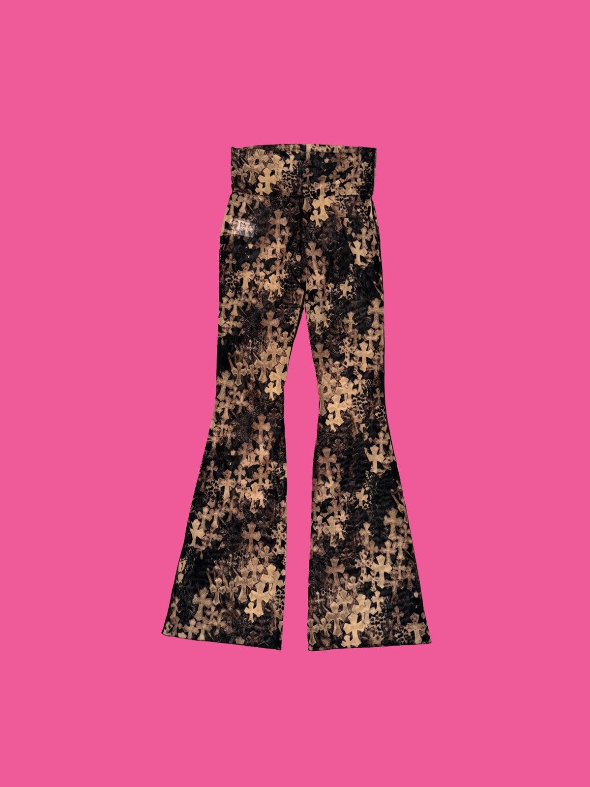 Chrome Hearts Chrome Hearts Waterfall Cross Legging Pants Size 26" / US 2 / IT 38 - 2 Thumbnail
