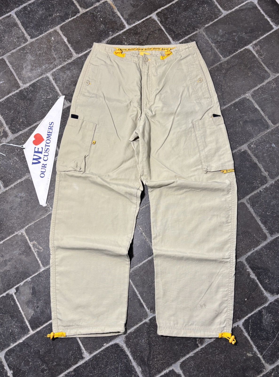 Airwalk 90s AirWalk Cargo Pants Vintage Ripstop Multi Drawstring Size US 30 / EU 46 - 1 Thumbnail