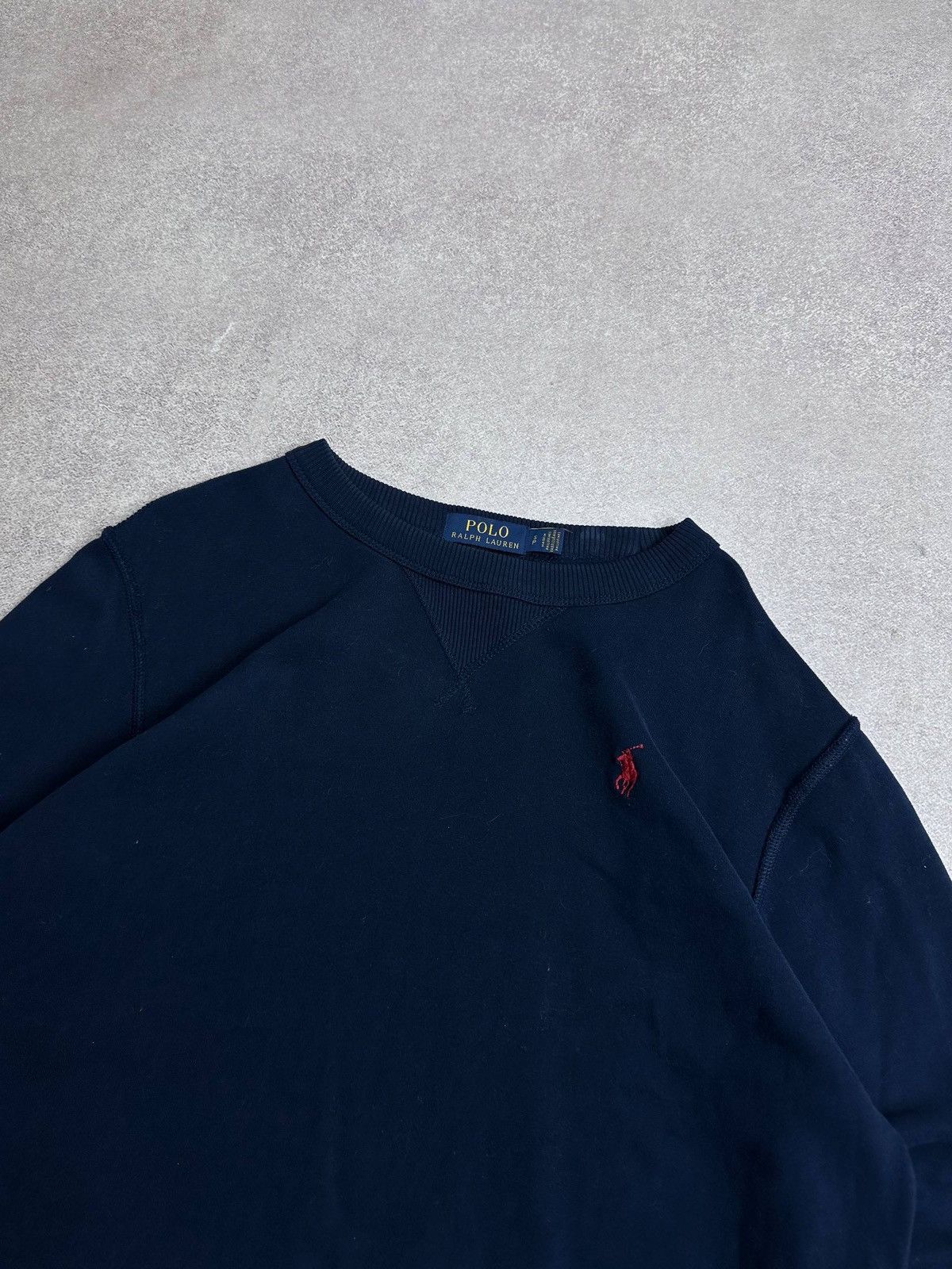 Polo Ralph Lauren Vintage Polo Ralph Lauren Navy Blue Boxy Sweatshirt S Size US S / EU 44-46 / 1 - 2 Thumbnail