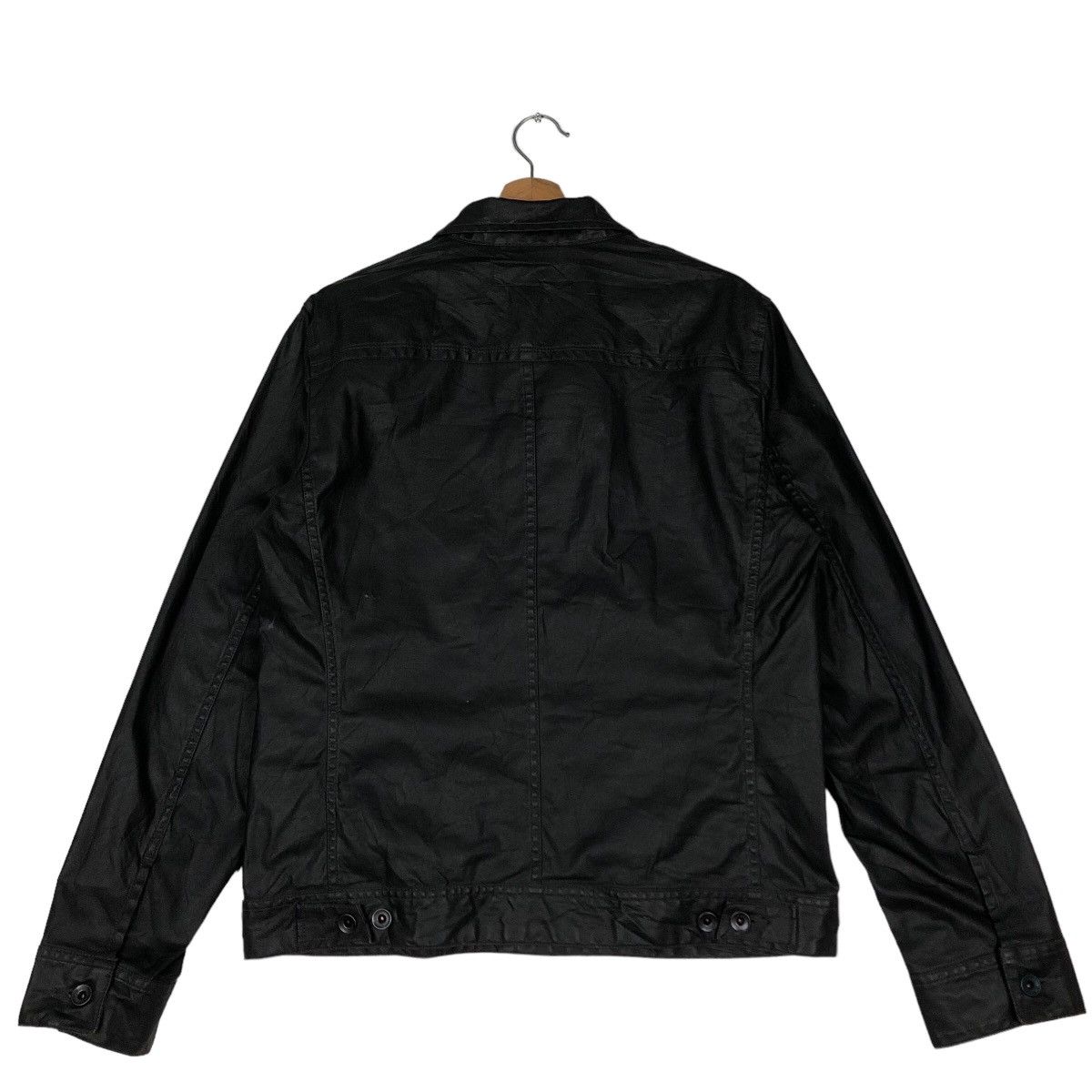 Japanese Brand 🔥Vtg Coated Cloth Biker Jacket Cropped Uniqlo Issey Miyake Size US XL / EU 56 / 4 - 8 Thumbnail