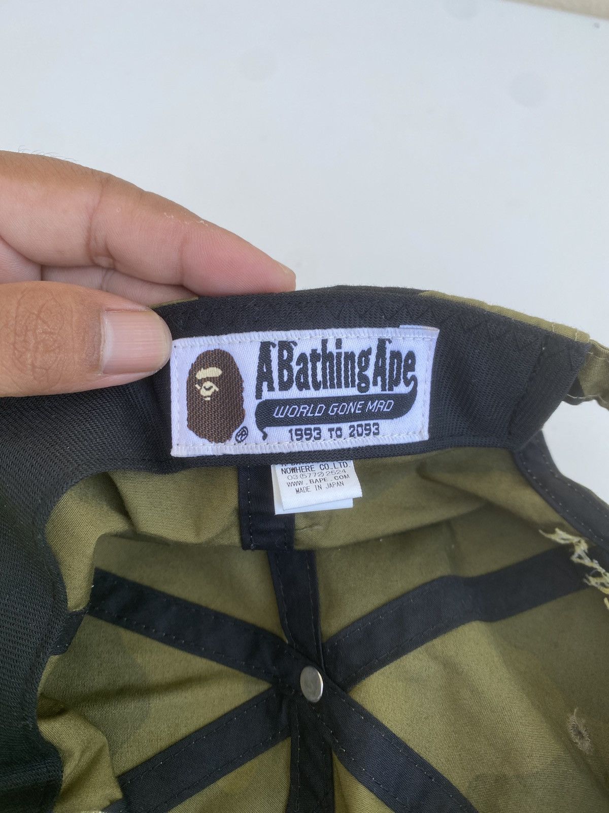 Bape Rare Bape 1st Camo Panel Green Cap/Hat Size ONE SIZE - 13 Thumbnail