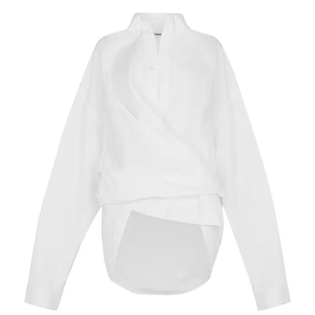 Balenciaga o1g2r1mq0924 Cotton Shirts in White Size M / US 6-8 / IT 42-44 - 1 Thumbnail