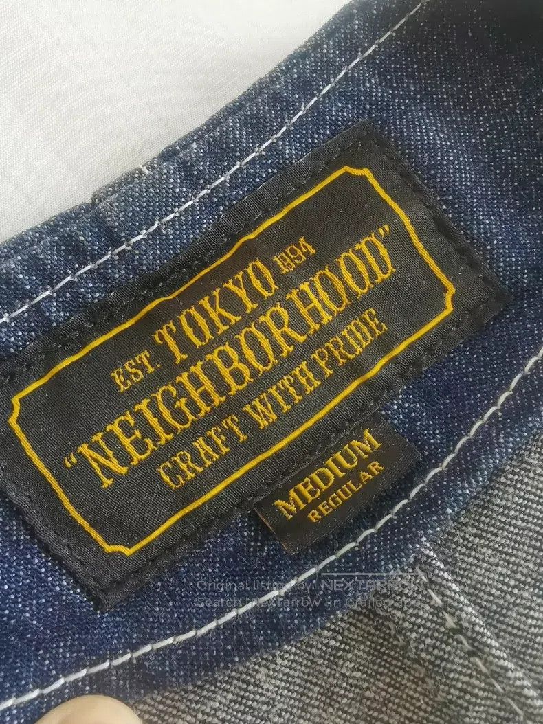Neighborhood Denim Jacket with Chinese Buttons, Size M