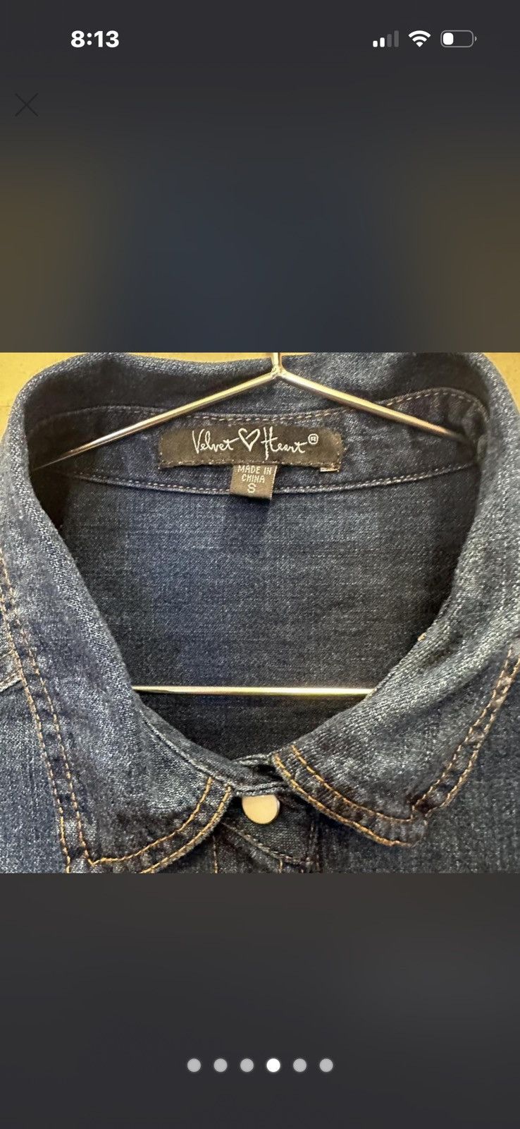 Other Velvet Heart Denim dress Size S / US 4 / IT 40 - 6 Thumbnail