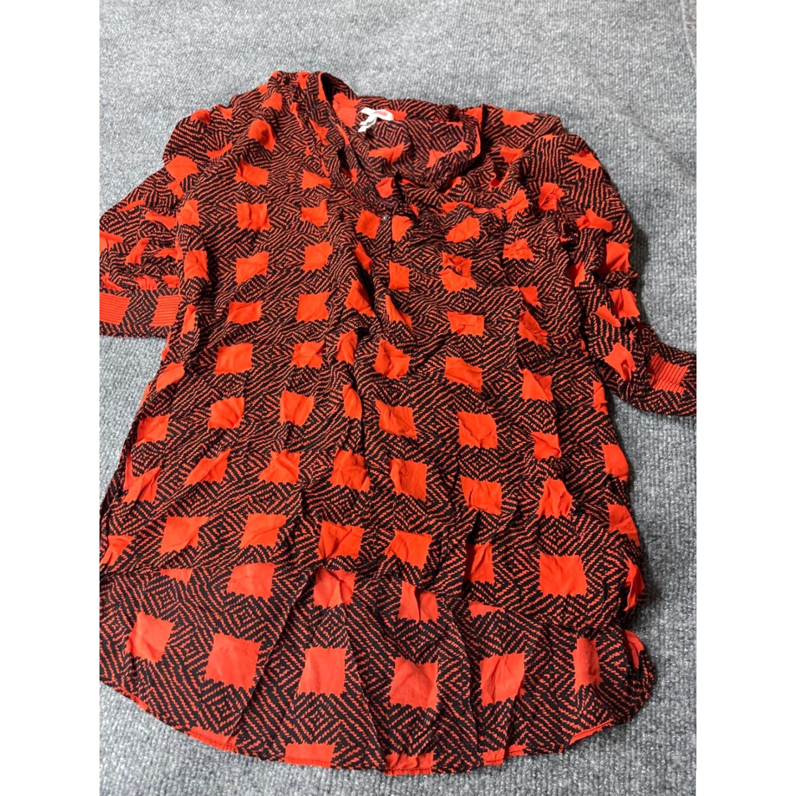 Joie Joie Blouse Womens XS Red Long Sleeve Top Size XS / US 0-2 / IT 36-38 - 2 Thumbnail