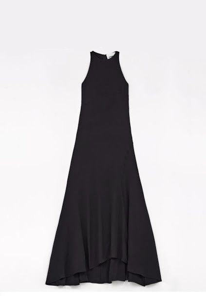 Jil Sander o1w1db10825 Midi Dress in Black Size L / US 10 / IT 46 - 1 Preview