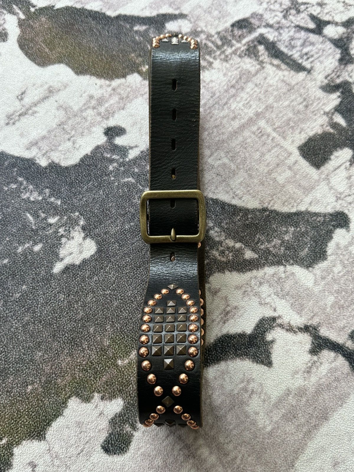 Tete Homme 2000's HALB by Tete Homme studded leather belt Size ONE SIZE - 3 Thumbnail