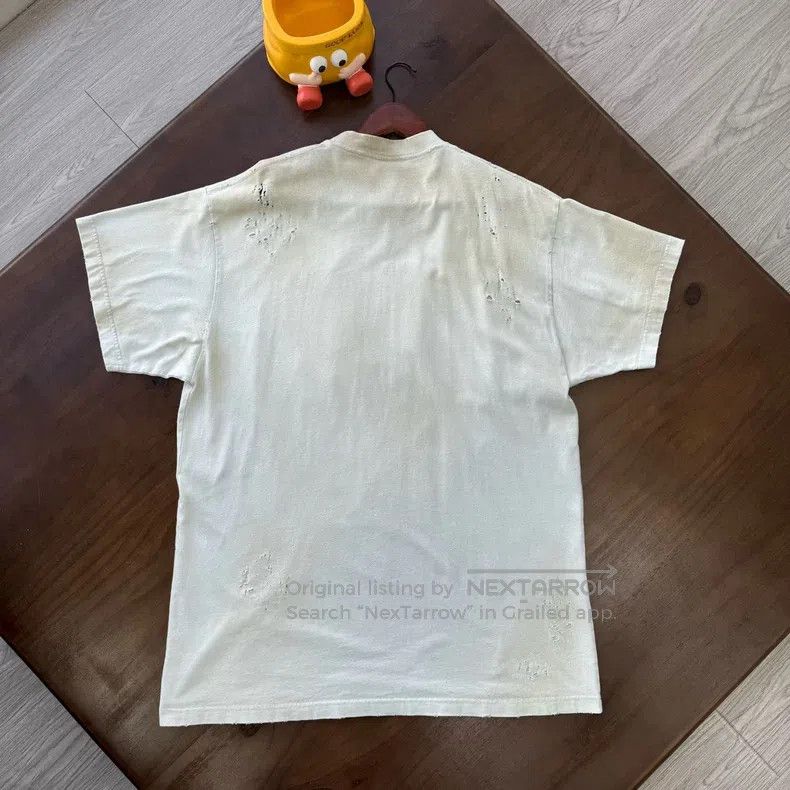 Balenciaga Balenciaga Man Utd Distressed Embroidered Beige Size US S / EU 44-46 / 1 - 2 Thumbnail