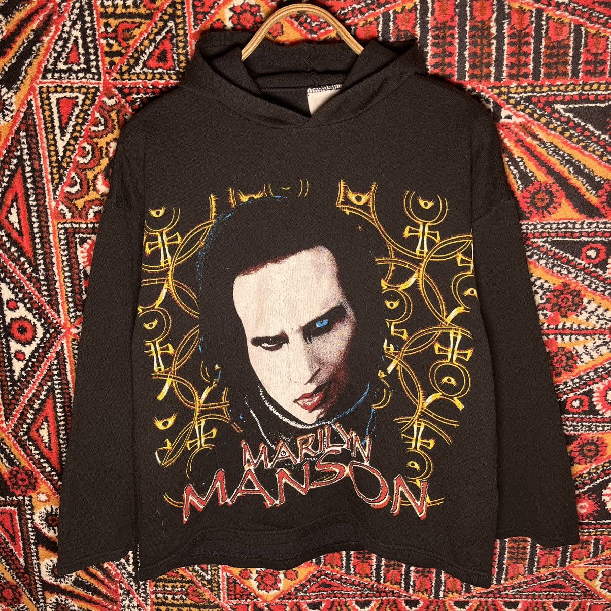 Band Tees Rarest Marilyn Manson merch hoodie from 2000🧛🏻‍♂️ Size US M / EU 48-50 / 2 - 2 Thumbnail