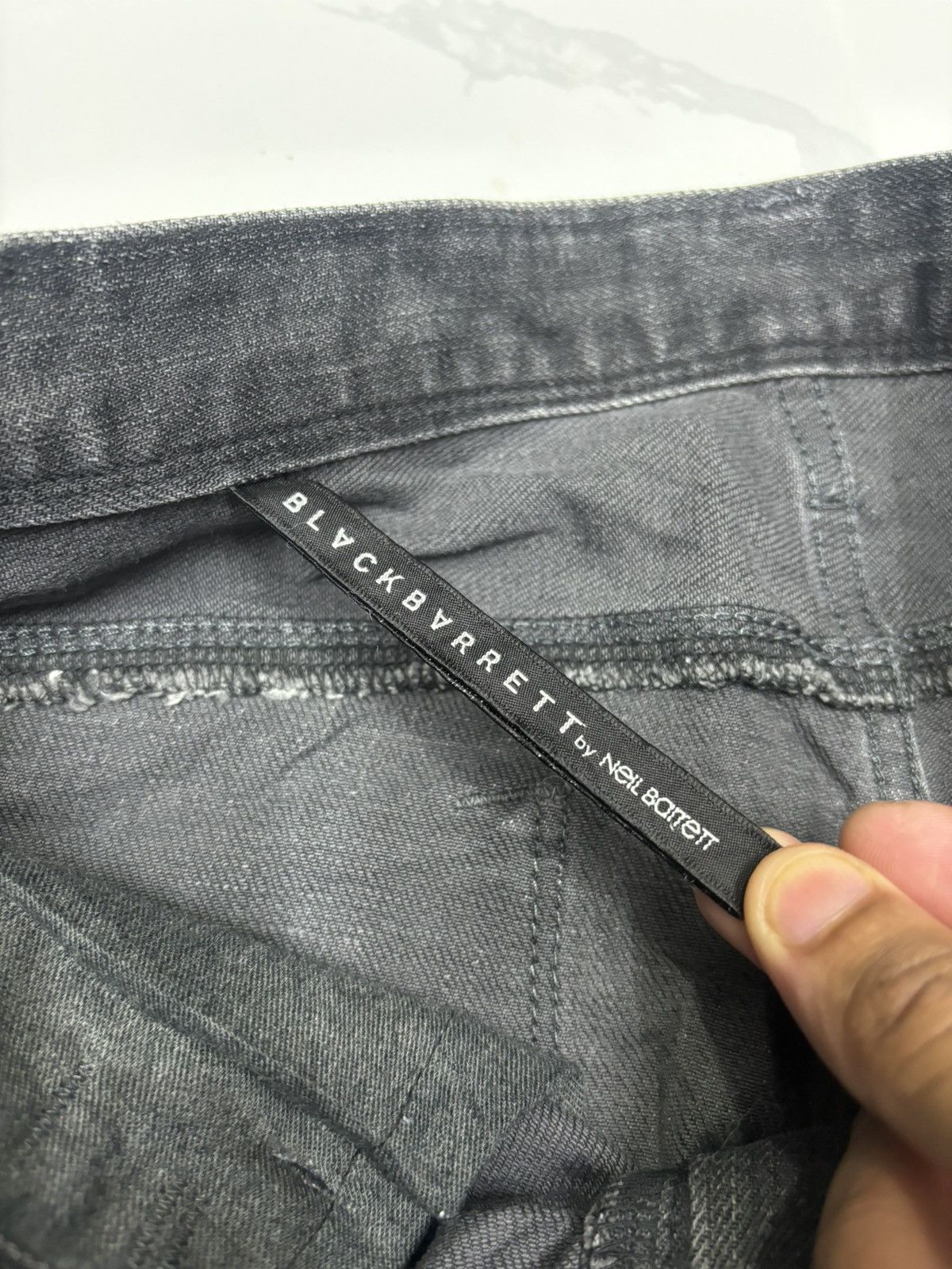 Black Barrett SS2014🔥BLACK BARRETT CLAWMARK DENIM BY NEIL BARRETT JEANS Size US 30 / EU 46 - 9 Thumbnail