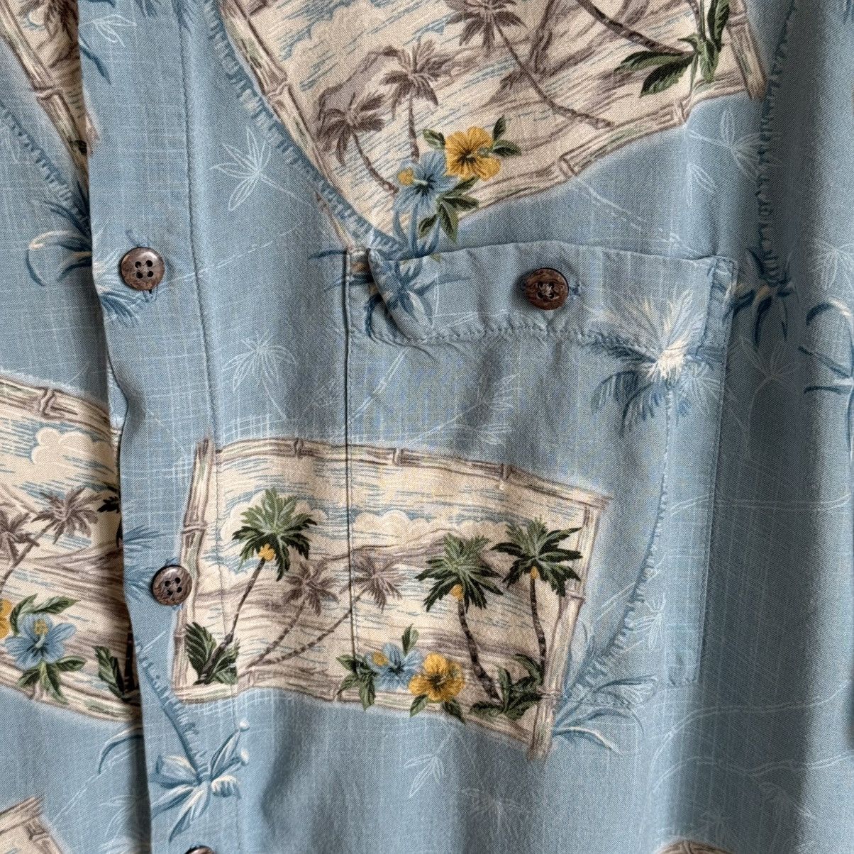 Vintage Vintage Batik Bay Hawaiian Shirt XL Palm Tree Beach Print Size US XL / EU 56 / 4 - 6 Thumbnail
