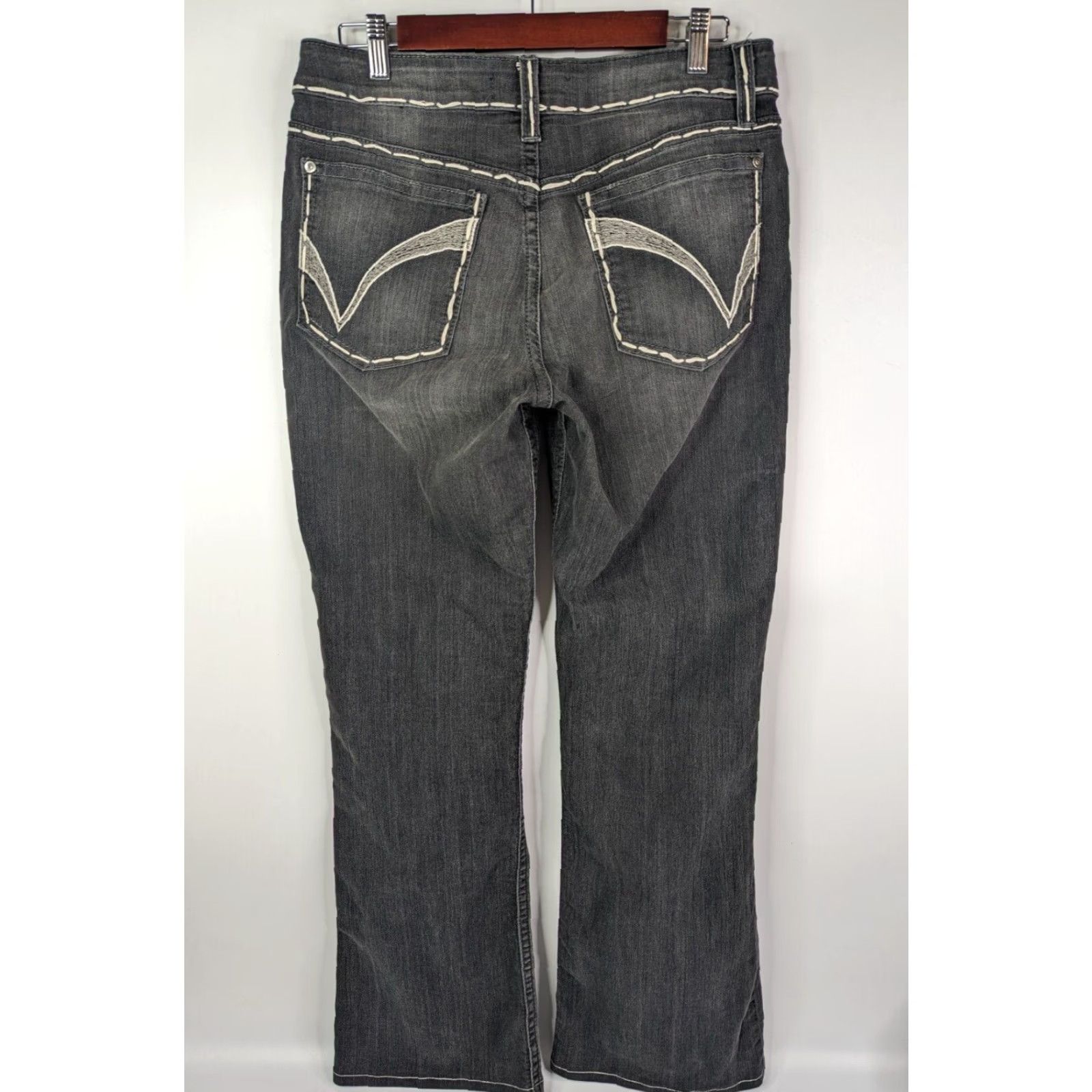 Vintage Cache Contour Collection Jeans Woman Grey Bootcut Size 10 Size 32" / US 10 / IT 46 - 4 Thumbnail