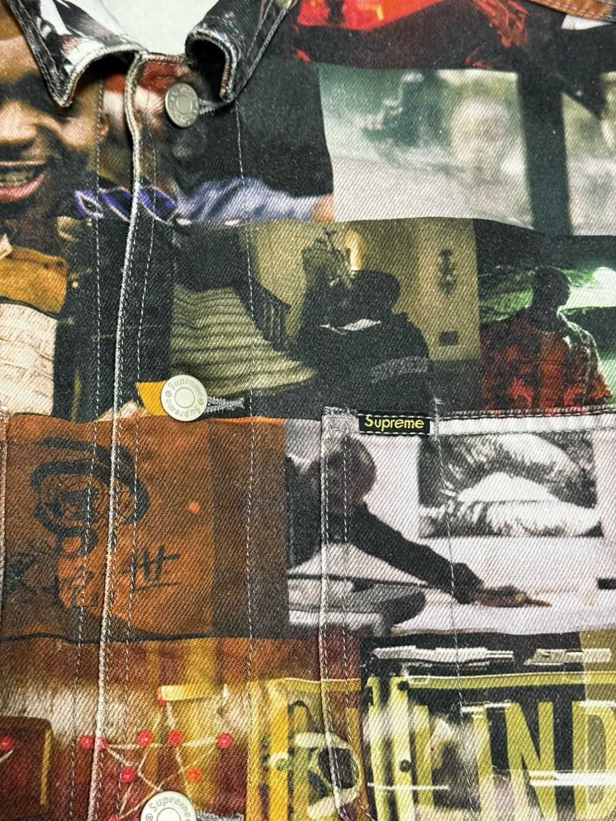 Supreme Supreme nas and DMX collage Denim Chore Coat Trucker Jacket Size US S / EU 44-46 / 1 - 4 Thumbnail
