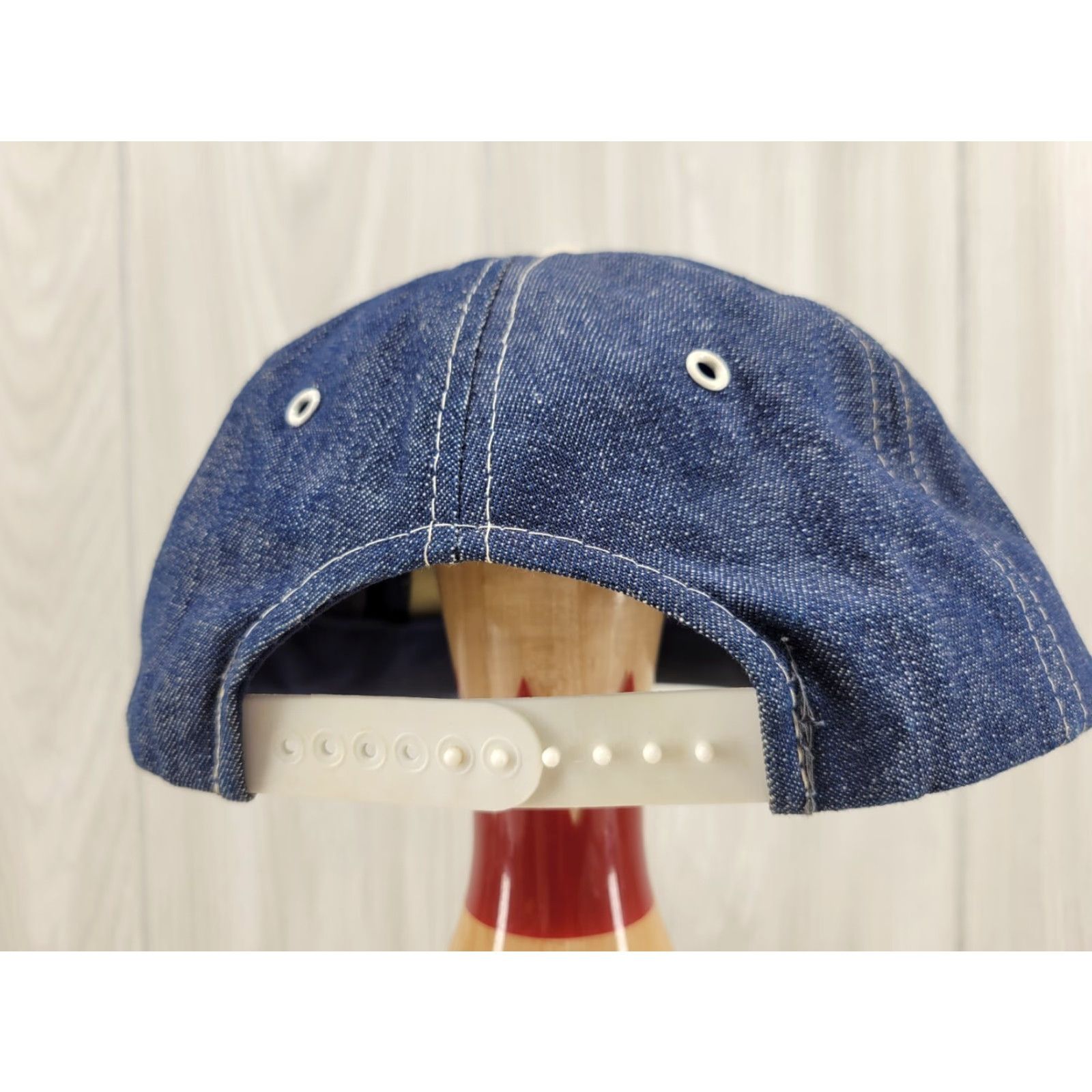 Denime VINTAGE Denim Snapback Trucker Ball Cap Furox Cardinal Hat Knights Chicken Cardinal Hat Size ONE SIZE - 6 Thumbnail