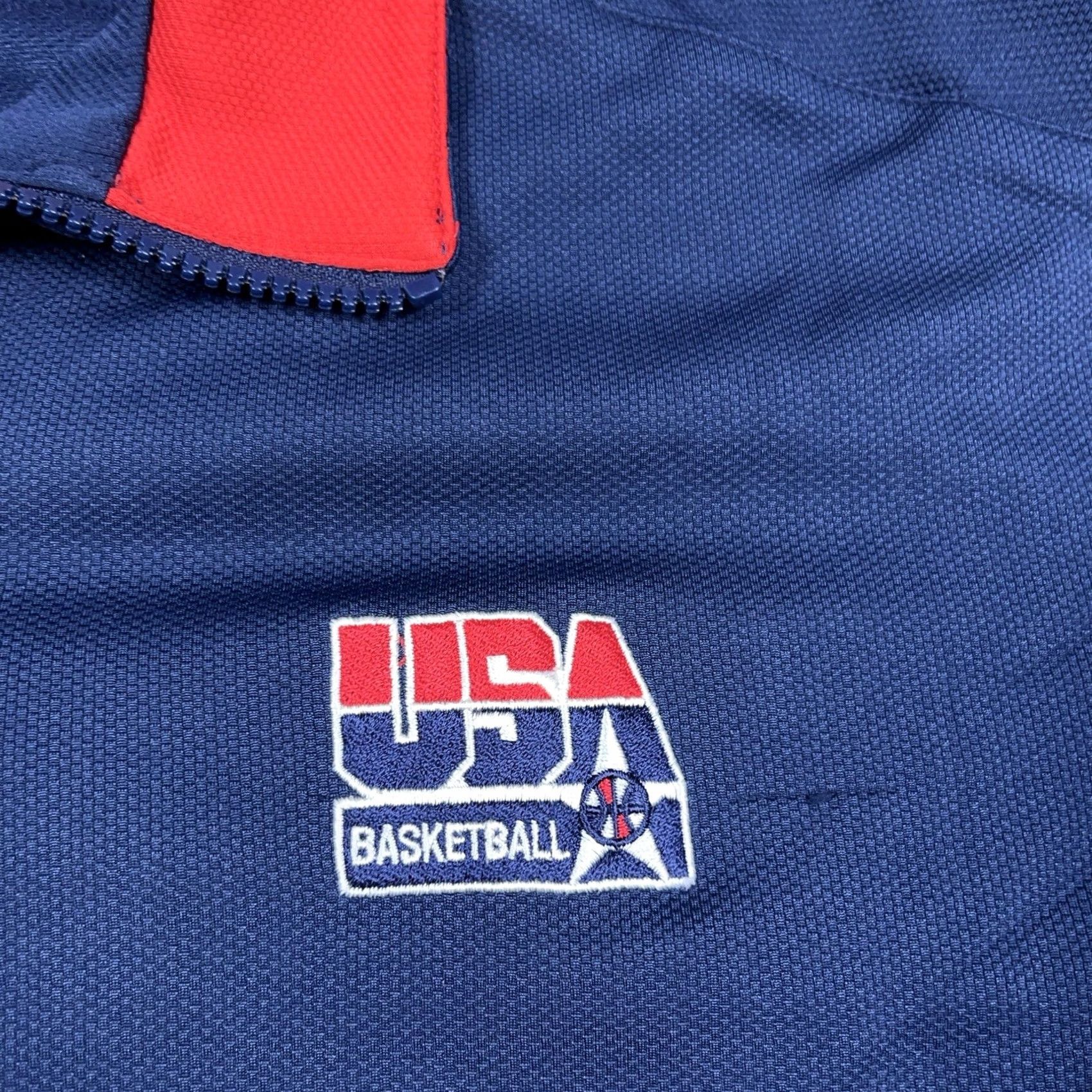 Nike VINTAGE Nike USA Basketball Jacket Men XL Track Jacket Wind-Resistant Full Zip Pockets Size US XL / EU 56 / 4 - 5 Thumbnail