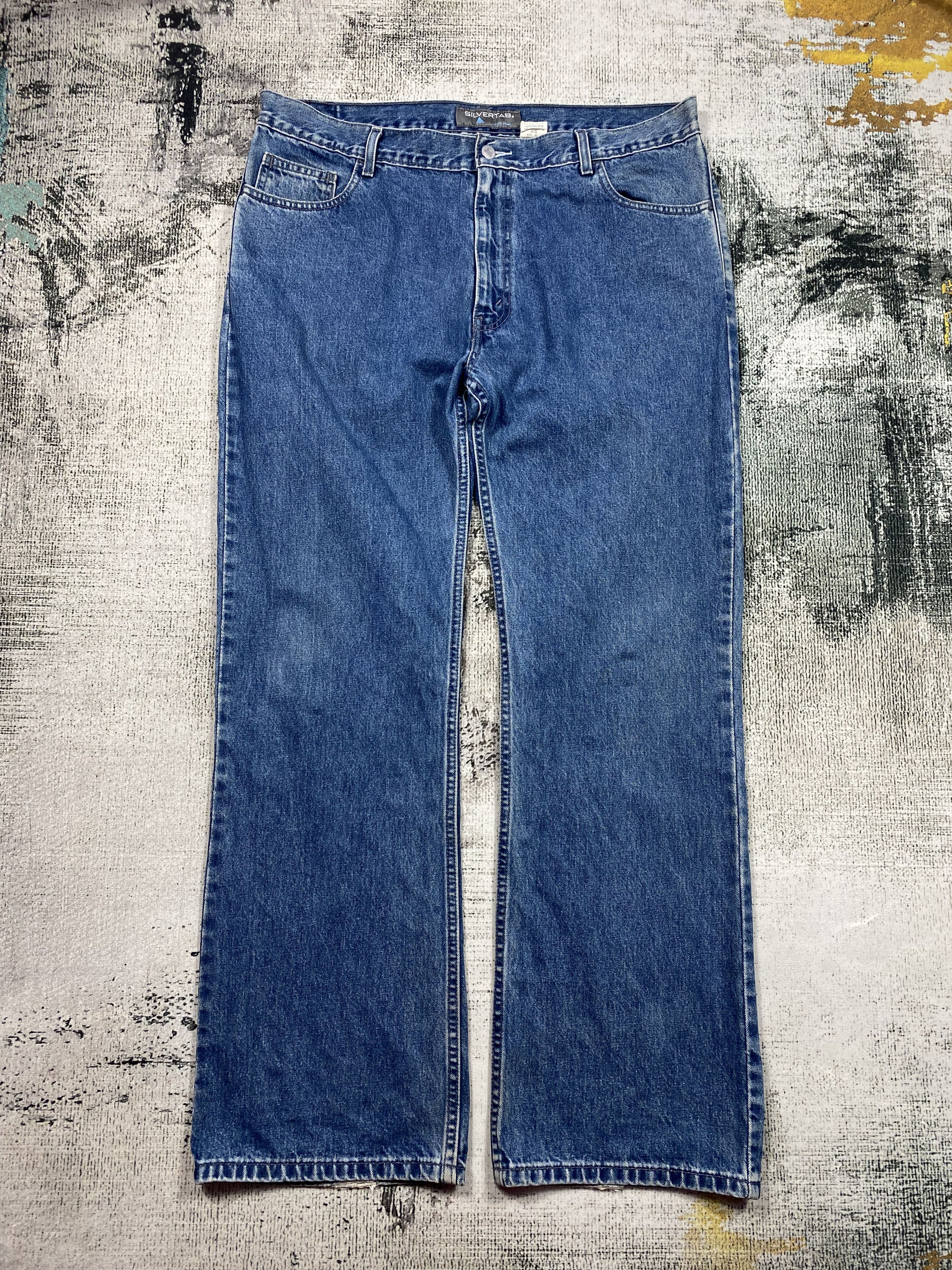 Levi's SICKS💥Vintage 90s Levis Silver Tab Boot Fit Size US 38 / EU 54 - 1 Thumbnail