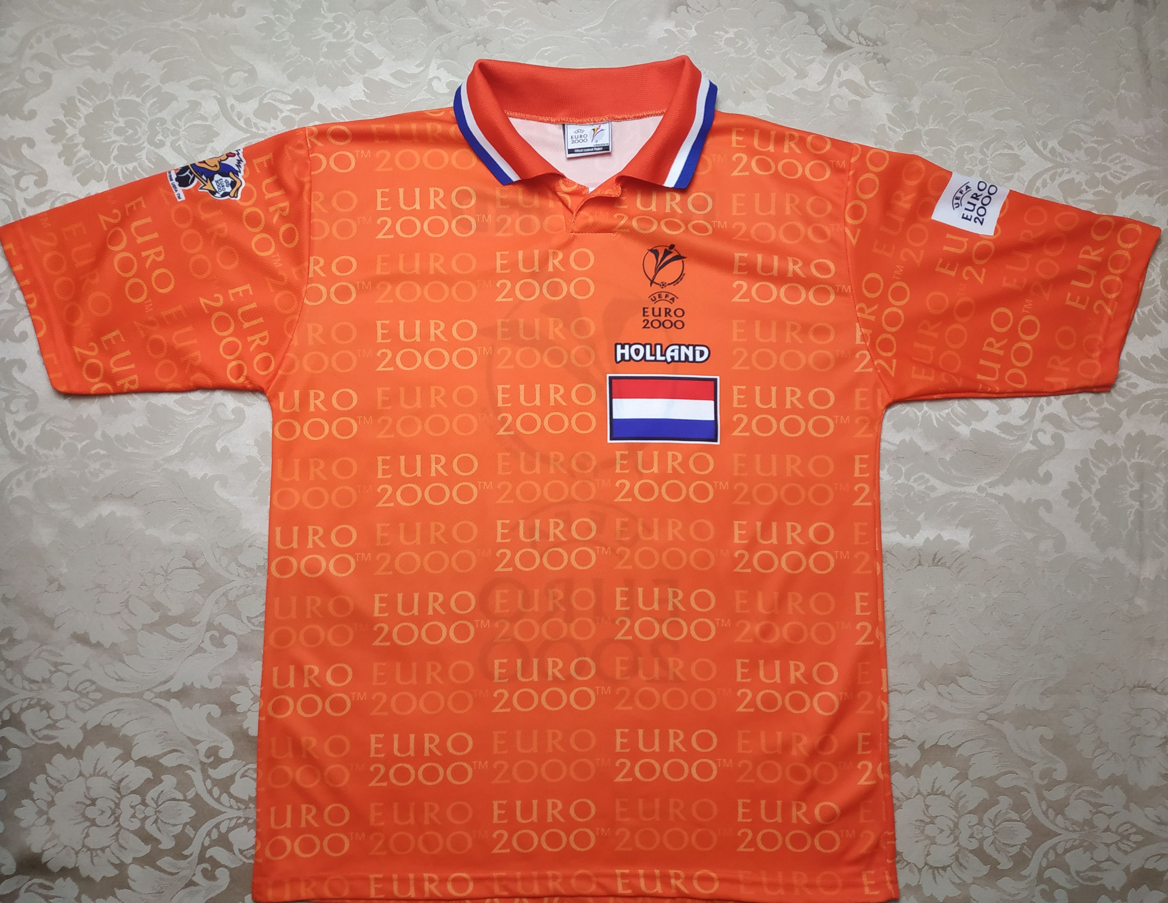 UEFA Netherlands RARE HOLLAND UEFA EURO 2000 Soccer jersey Size US XL / EU 56 / 4 - 1 Thumbnail