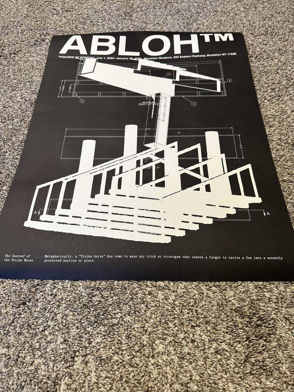 Virgil Abloh Figures of Speech Stone Age Poster on sale