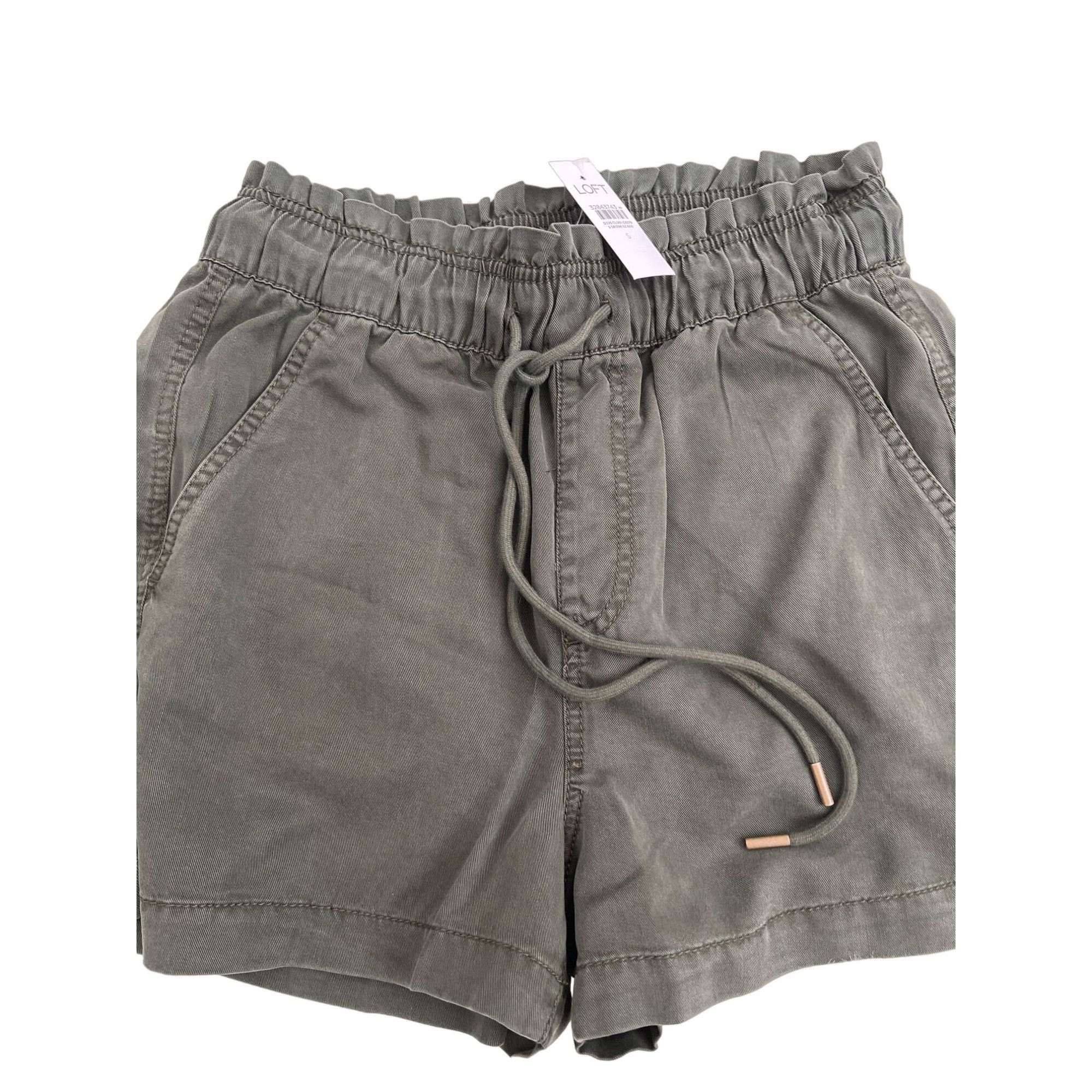 Loft Loft Relaxed Dark Caper Lyocell Shorts Size 27" / US 4 / IT 40 - 4 Thumbnail