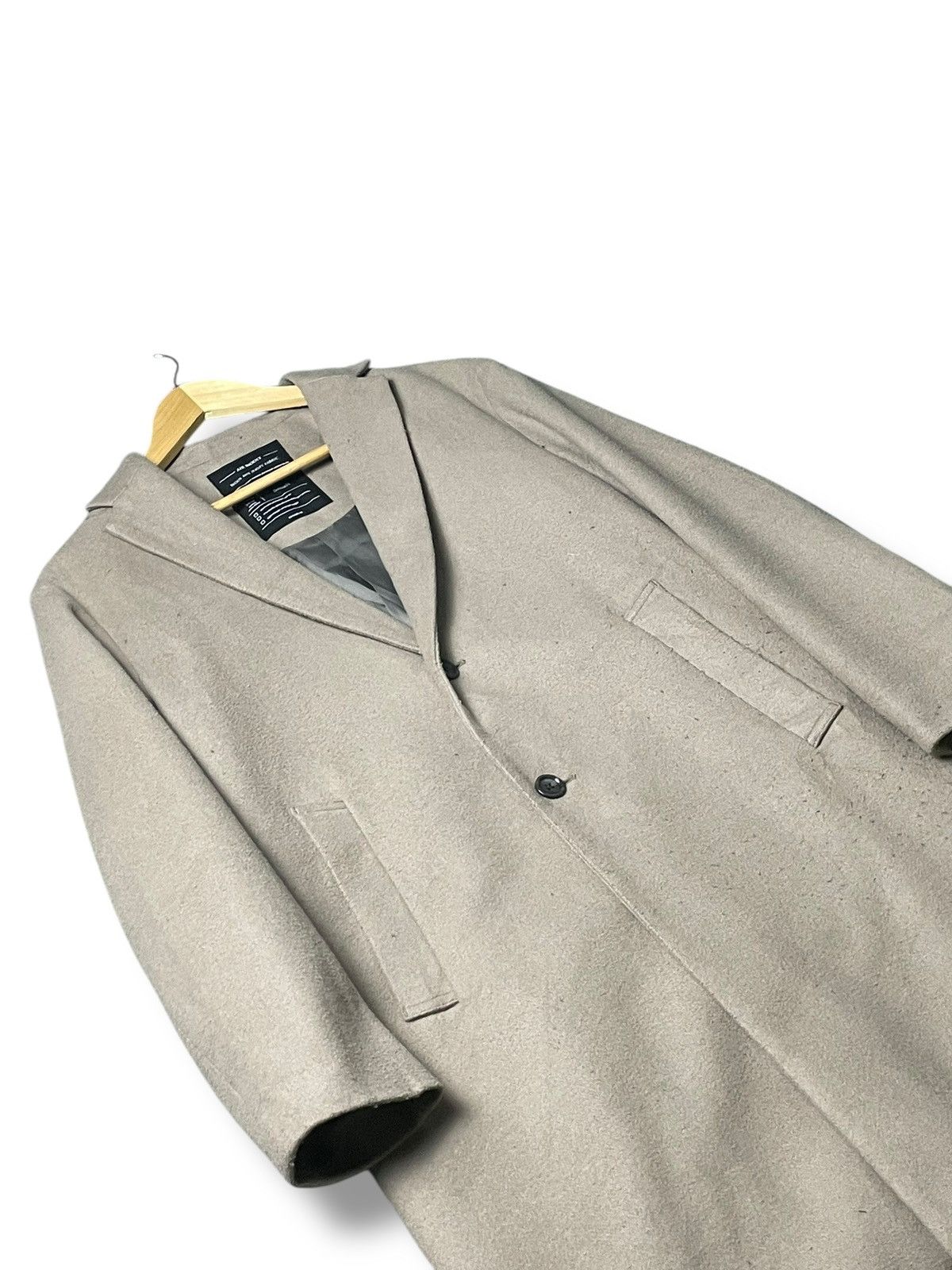 Japanese Brand × Vintage Rage Blue Wool mix Jersey Long Jacket (56) Size US S / EU 44-46 / 1 - 5 Thumbnail