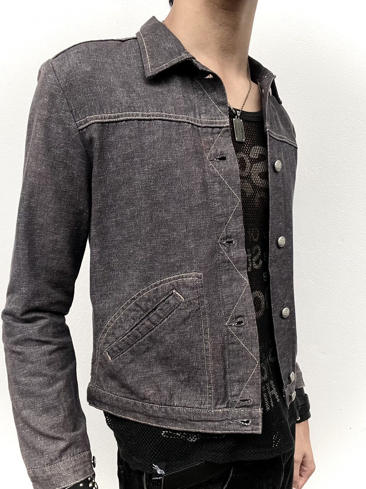 Marithe + Francois Girbaud 2000s Marithe Francois Girbaud Cropped Denim Jacket Size US S / EU 44-46 / 1 - 3 Thumbnail