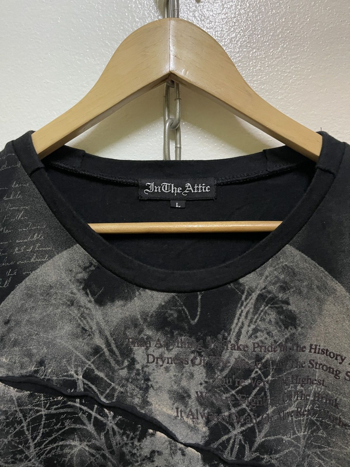 In The Attic Full Print Cross T Shirt Punk