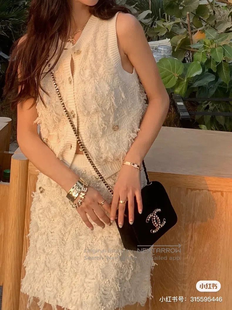 Chanel Chanel White tassel skirt and short skirt Size 26" / US 2 / IT 38 - 9 Thumbnail