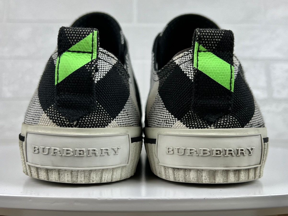 Burberry BURBERRY Sneakers Low-Top Shoes Fluo Nova Check Neon Green Size US 12 / EU 45 - 11 Thumbnail