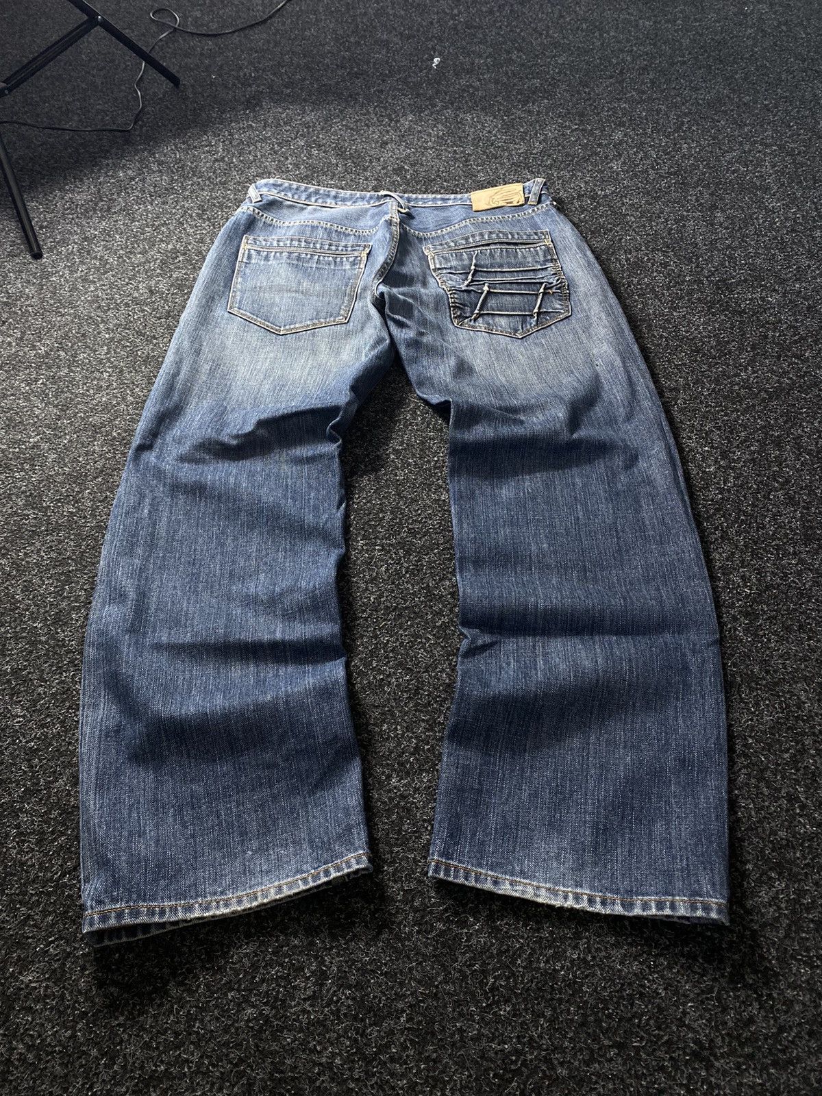 20471120 × Japanese Brand × Vintage 🔥Japanese Etienne Ozeki Baggy Punk Gothic Opium Jeans Rare Size US 36 / EU 52 - 15 Thumbnail