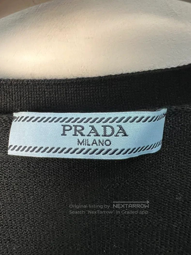 Prada Prada Black knitted woollen cardigan coat Size XS / US 0-2 / IT 36-38 - 3 Thumbnail
