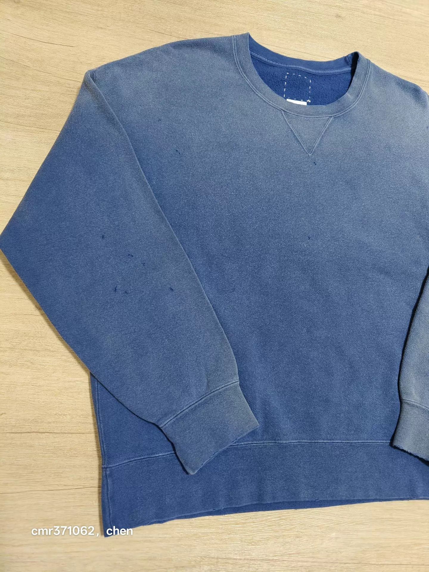 Visvim VISVIM 25AW JUMBO SB LS CRASH Navy 2 BN Sweatshirt Size US M / EU 48-50 / 2 - 2 Thumbnail
